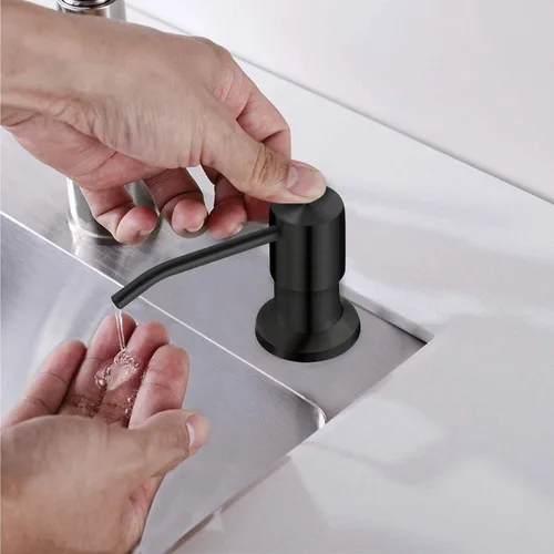 Vista 7 de Dispensador de jabón para fregadero, dispensador de jabón para fregadero Kichen, kit de tubo de extensión de 47 pulgadas, bomba dispensadora