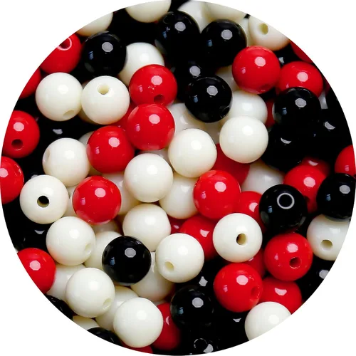 Vista 57 de BONNY BOXX 2000 piezas 4 mm cuentas redondas de acrílico de zafiro suave, bolas de plástico de chicle de burbujas, cuentas gruesas de bolas