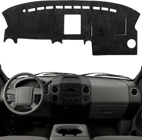 Vista 15 de Cubierta de Salpicadero Alfombrilla de Tablero Compatible con Ford F-150 2014-2009 (Sin Modelos HUD), Alfombrilla Antirreflejos para Salpicadero