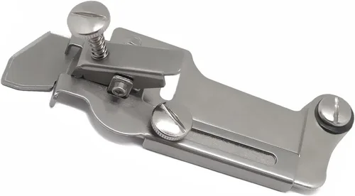 Vista 6 de Guía de costura de costura Presser Foot Fine Tucker Gauge Herramienta de bricolaje ajustable con destornillador para máquina de coser industrial