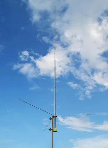 Vista 5 de TWAYRDIO Antena de estación base CB, resistente 20 pies 100 W 27 MHz antena base para 32.8 ft 36.1 ft CB Radio transceptor
