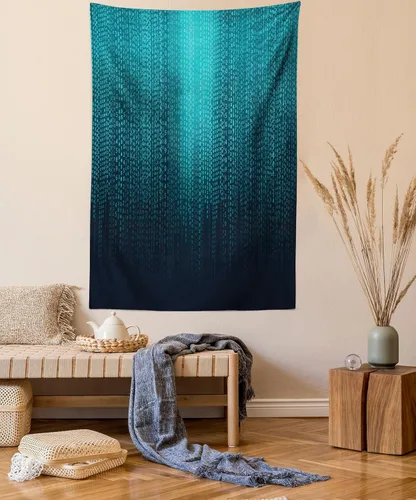 Vista 14 de Lunarable Tapiz azul, piscina temática de competición deportiva con carriles imagen de pictograma acuático, decoración de tela para colgar
