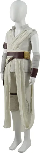 Vista 2 de Disfraz de rey para niños, uniforme de jedi, traje de lujo para niñas, pantalones con cinturón, conjunto completo para Halloween