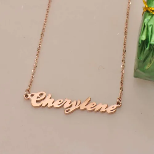 Vista 7 de GR35Z9 Collar personalizado con nombre de mejor amiga para ella