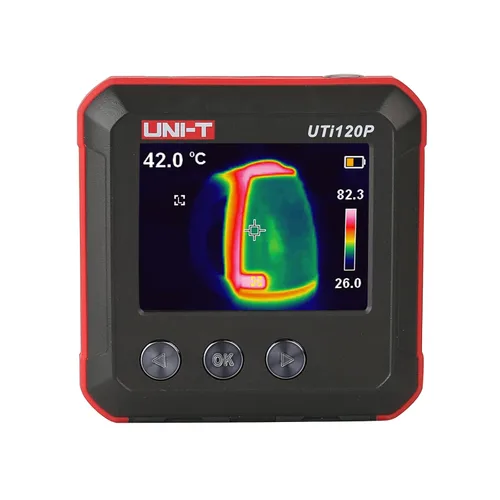 Vista 6 de UNI-T Cámara de imágenes térmicas recargable 10800 píxeles 120x90 resolución IR cámara infrarroja imagen térmica 3 paletas de color -4~752℉/-20~400℃