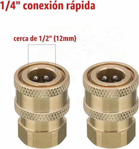 Vista 4 de Acoplador diario de la lavadora a presión de la herramienta, conexión rápida de 1/4" a 1/4" NPT hembra