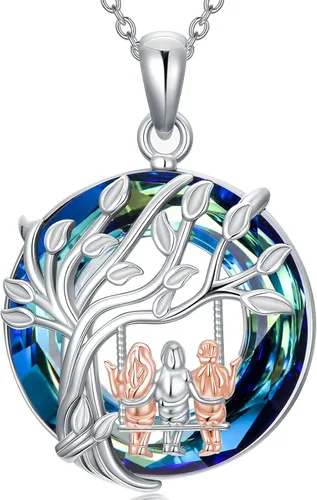 Vista 12 de WINNICACA Gifts for Sister from Brother/Sisters Sterling Silver 01-2 Collar para hermanos y hermanas