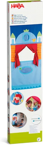 Vista 9 de HABA Teatro de Marionetas de Puerta - Ahorrador de Espacio con Varilla Ajustable: Ideal para Juego de Simulación, Marionetas de Mano, Actividades
