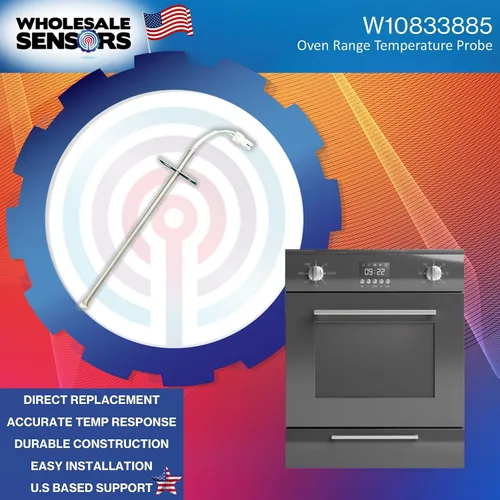Vista 2 de Sensor de temperatura del horno Whirlpool W10833885 o W10586204 de repuesto