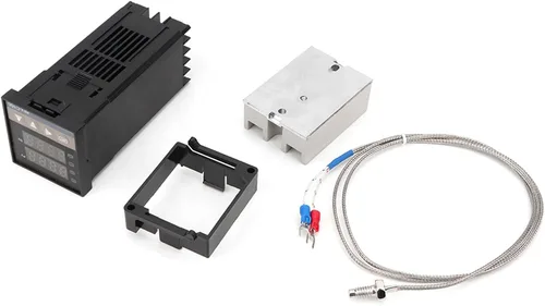 Vista 6 de PID REX-C100 - Controlador digital de temperatura + relé de estado sólido de 40 A, termopar K GD 40A SSR