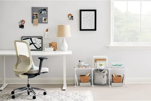 Vista 6 de Rubbermaid Juego de 3 cubos apilables de alambre de almacenamiento, fácil de montar, color blanco para armario/estantería/juguetes, organizador