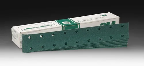 Vista 3 de 3M Green Corps Hookit Sheet 00542, 40, 2-3/4 in x 16-1/2 in, 50 hojas por caja