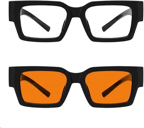 Vista 89 de Eyekepper Gafas de luz azul para hombre y mujer, paquete de 6 lentes Pilot Paquete de 6 color mezclado