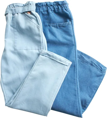 Vista 3 de Vince Camuto Pantalones de mezclilla elásticos para niñas (paquete de 2)