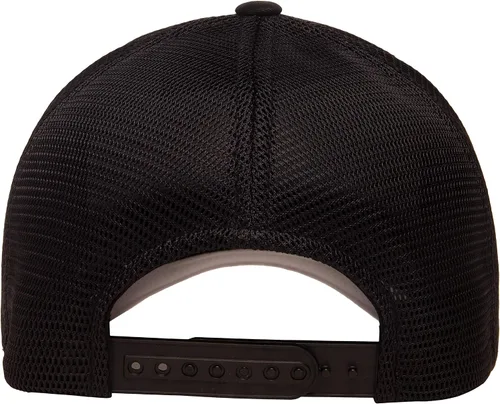 Vista 3 de Flexfit Gorra de malla elástica Melange para hombre, Negro