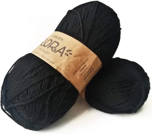 Vista 7 de 65% lana 35% hilo de alpaca, Drops Flora, 1 o superfino, peso de dedos, 4 capas, 1.8 onzas, 230 yardas por bola (01 blanco apagado)