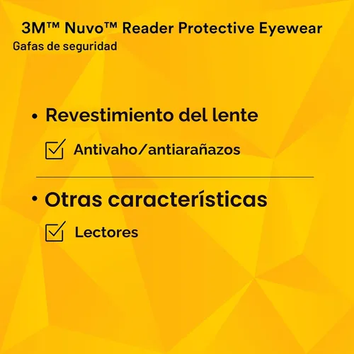 Vista 13 de Gafas de protección 3M Nuvo Reader, Transparente, 1
