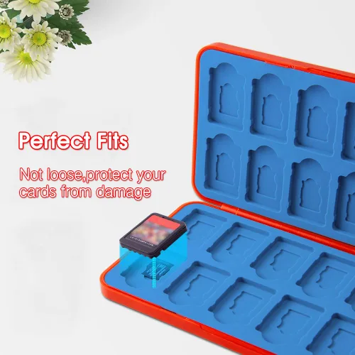 Vista 77 de PERFECTSIGHT Switch Game Case Compatible with Nintendo Switch Game Holder for Switch OLED/ Lite Game Card Case Cartridge with 24 Slots Game Card