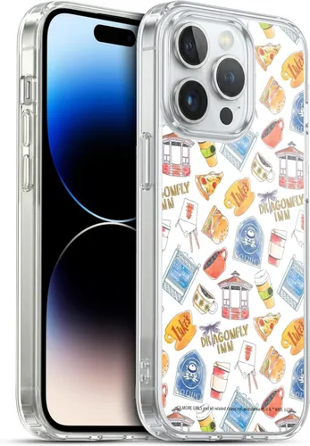 Vista 265 de Head Case Designs Gilmore - Funda negra a prueba de golpes con diseño de dibujos animados para niñas con licencia