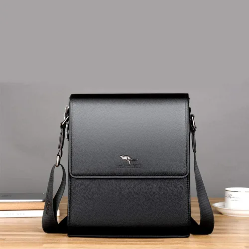Vista 2 de LederleiterUSA Bolso de hombro de los hombres retro bolso de cuero bolso Crossbody bolsa mensajero personalidad maletín