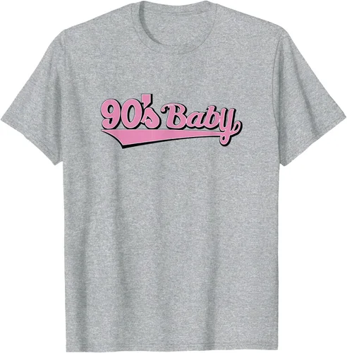 Vista 6 de 90s Baby Nostalgia Camiseta retro rosa con diseño estético, Blanco