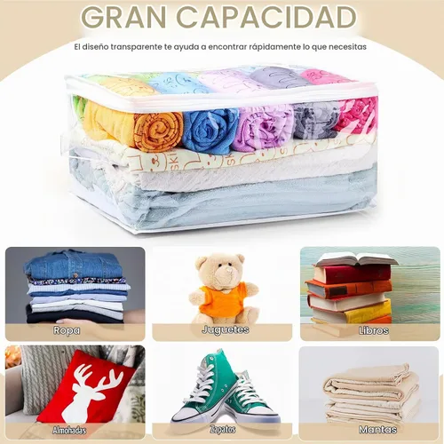 Vista 5 de Windyun - 16 bolsas de almacenamiento transparentes con cremallera
