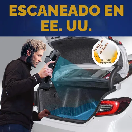 Vista 3 de Forro de carga prémium para Honda Accord LX Sport Sedan 2013-2017 – 100% de protección, alfombrilla de maletero de automóvil de ajuste