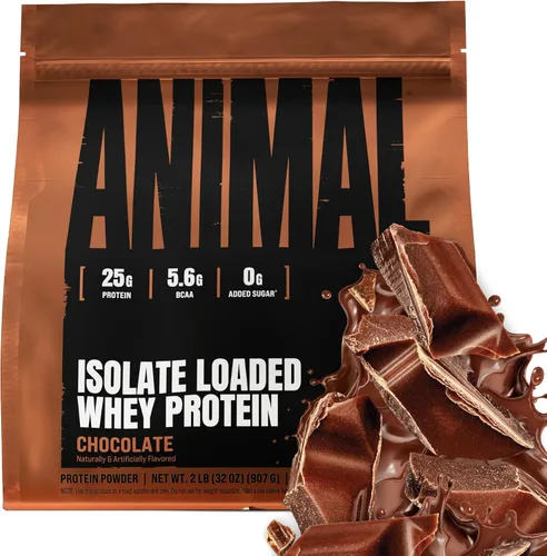 Vista 14 de Animal Whey Protein Isolate Powder 25g Protein Banana Split 2lb