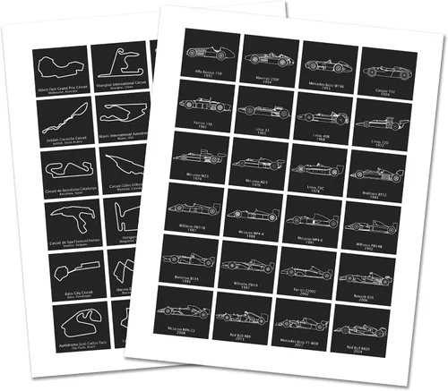 Vista 19 de Custom Car Posters Póster de pista de carreras de Fórmula 2026, diseño de circuitos destinados a los fanáticos de las carreras de Fórmula de regalo
