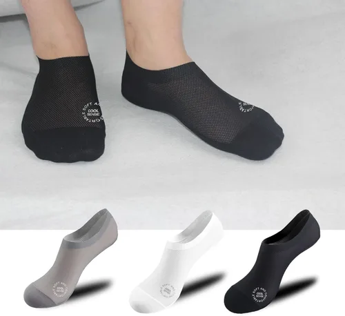 Vista 5 de Calcetines ultrafinos sin costuras antideslizantes de nylon para mujer, invisibles, ligeros y transpirables, paquetes de 3, 4 y 6 pares
