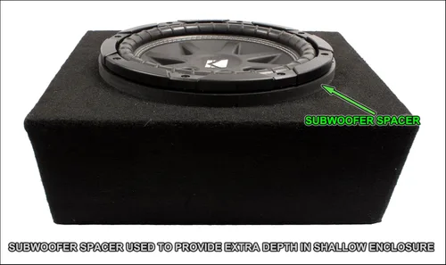 Vista 2 de Anillo extensor de profundidad de espaciador de altavoz de subwoofer de 12" - 1/2" de grosor - ID: 11 1/8" OD: 12 7/8" - SSK12K - Apilable