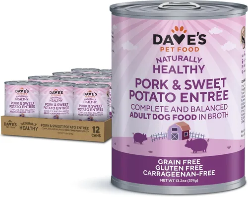 Vista 9 de Dave's Pet Food Alimento húmedo para perros (carne de res y arroz), hecho en Estados Unidos, naturalmente saludable, conserva, sin gluten, 13.2