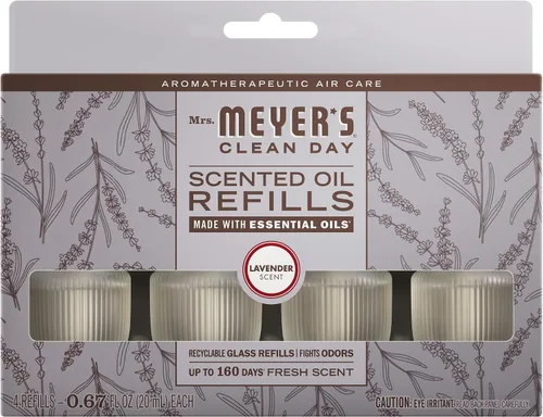 Vista 7 de MRS. MEYER'S Clean Day - Difusor de aceite perfumado premium, ambientador de pared enchufable, dispositivo de aroma aromatéutico para el hogar