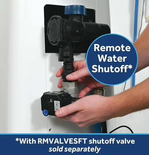 Vista 5 de GE Suavizador de agua inteligente con filtración integrada, 30,000 granos, reduce los minerales duros a toda la casa, WiFi integrado con alertas
