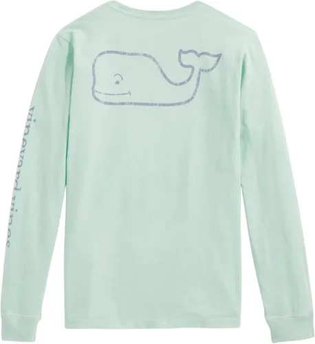 Vista 13 de vineyard vines Boys' Long Sleeve Vintage Whale Pocket Tee (Toddler/Little Kid/Big Kid)