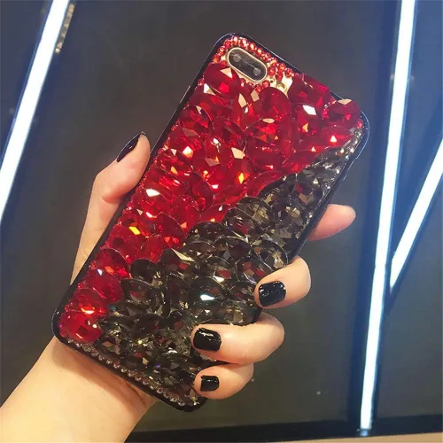 Vista 19 de Funda para Moto Z3 Play Diamonds, lujosa funda 3D hecha a mano con piedras impresionantes con diamantes de imitación para Motorola Moto Z3 Play