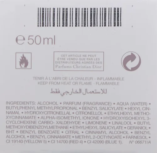 Vista 4 de J'Adore de Christian Dior para mujeres. Eau De Parfum con vaporizador, 1.7 oz/50ml