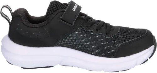 Vista 8 de Under Armour Tenis para correr Assert 10 con cierre alternativo para niños (001) Negro/Blanco/Blanco