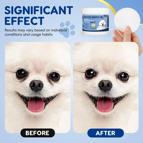 Vista 3 de Toallitas para ojos de perro y gotas para ojos de perro