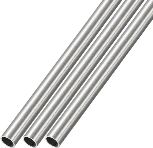 Vista 52 de METALLIXITY Tubo de acero inoxidable 304 (0.079 in de diámetro x 0.006 in de pared T x 9.843 in de largo), 3 piezas, tubo recto - para muebles