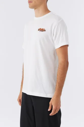Vista 4 de O'NEILL Camiseta de personajes tropicales para hombre, cómodas camisetas gráficas para hombre, camiseta de manga corta serigrafiada