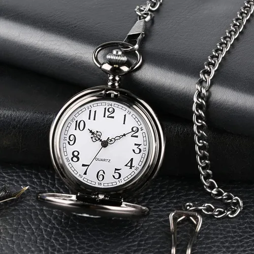Vista 4 de Regalos para veteranos, reloj de bolsillo para veteranos con ChanllengCoin militar, los mejores regalos del día de los veteranos