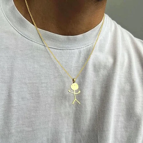 Vista 3 de Divertido collar de garabatos sonrientes, dije de mejor amigo, regalo único de amistad para mujeres, hombres, adolescentes, niñas, niños, collares