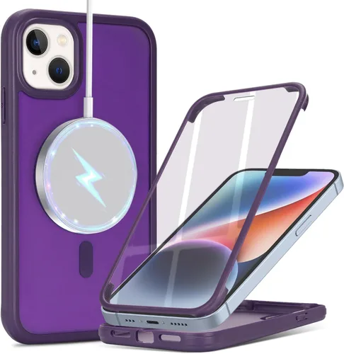 Vista 72 de Funda para iPhone 8 Plus con protector de pantalla, compatible con Magsafe, para iPhone 7 Plus, protector de pantalla integrado, funda delgada