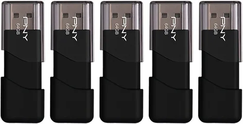 Vista 7 de PNY Unidad flash USB 2.0 Attaché 3 de 16 GB, color negro (paquete de 10)