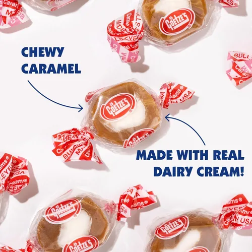 Vista 3 de Goetze's Dulces Cremas de Caramelo de Vainilla - Bolsa de 1 Libra (16 Onzas) - Fresco de la Fábrica Golosinas masticables de caramelo y crema