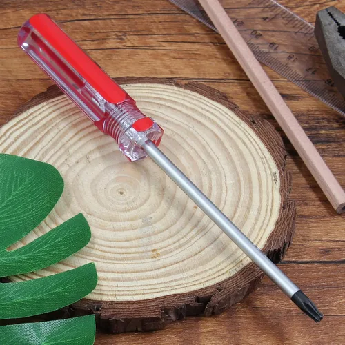 Vista 5 de Bonsicoky Destornillador de seguridad Torx T20 con punta magnética Rojo