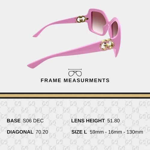 Vista 5 de Gucci GG2015S WrapAround GG Interlocking Logo Sunglasses wih Luxury Eyewear Kit