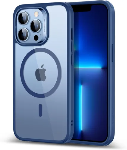 Vista 29 de ESR Funda para iPhone 14 Pro, compatible con MagSafe, protección de grado militar a prueba de golpes, resistente al amarillamiento, funda magnética