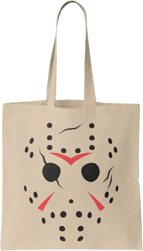Vista 16 de Camp Crystal Lake Scenery - Bolsa reutilizable para comestibles con máscara Jason (negro)